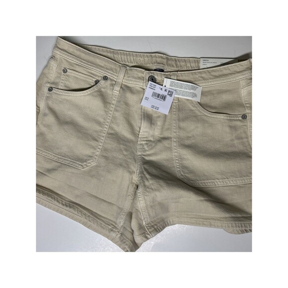 NWT American Eagle Dreamy Drape Easy SHORTIE Sz 8 Stretch Cream Low Rise Shorts - Picture 2 of 10